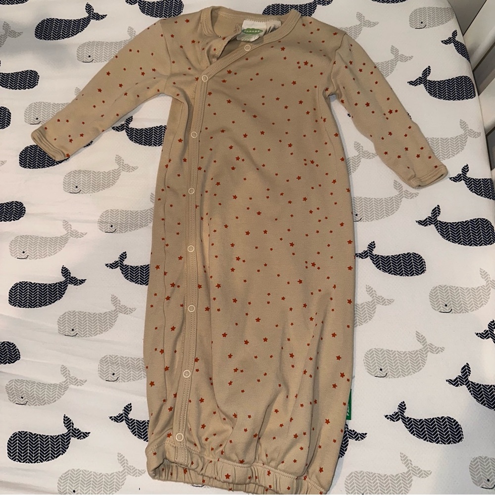 Cozy Tan Star-Patterned Kids Pajamas